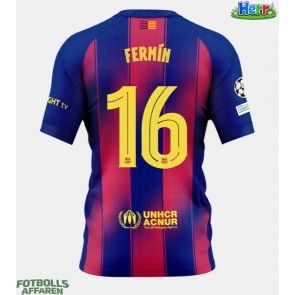 Barcelona Fermin Lopez #16 Hemmatröja 2025-26 Kortärmad